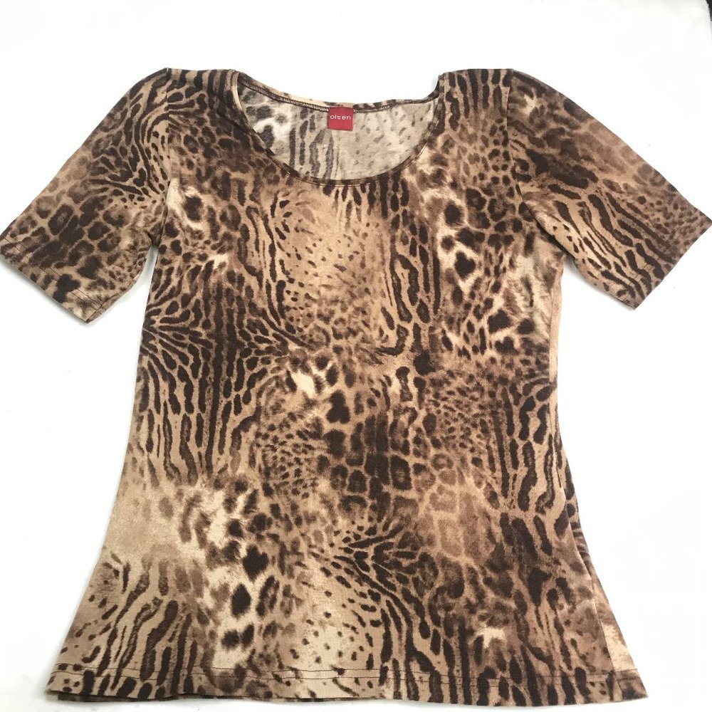 Olsen Made in Germany Animal Print Top
